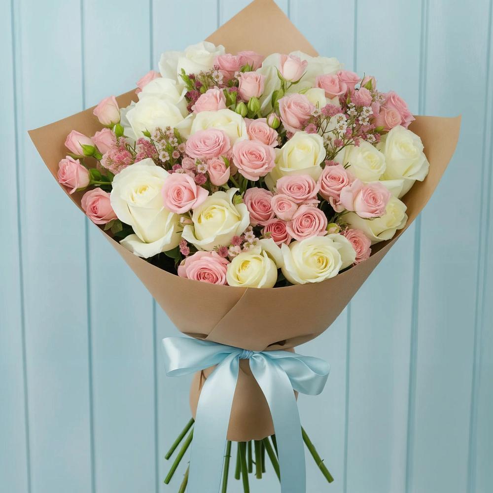 Букет цветов из: Розы в Киевском