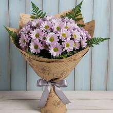 Букет цветов из:  Хризантемы #REPLACE_PRED# Киевском