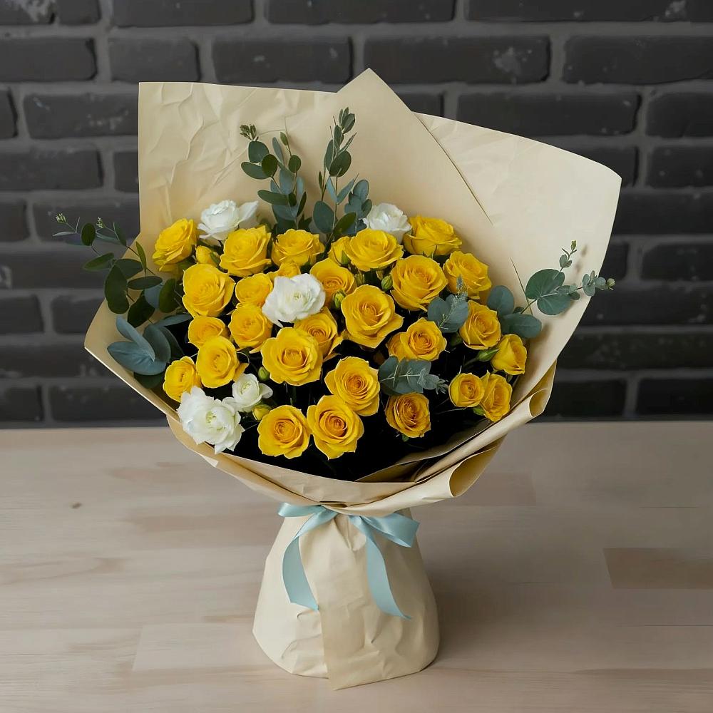 Букет цветов из: Розы в Киевском