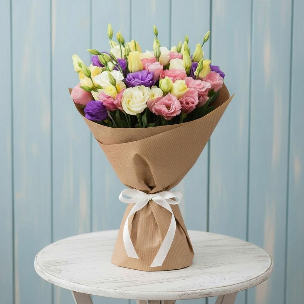 Букет цветов из: Лизиантусы в Киевском