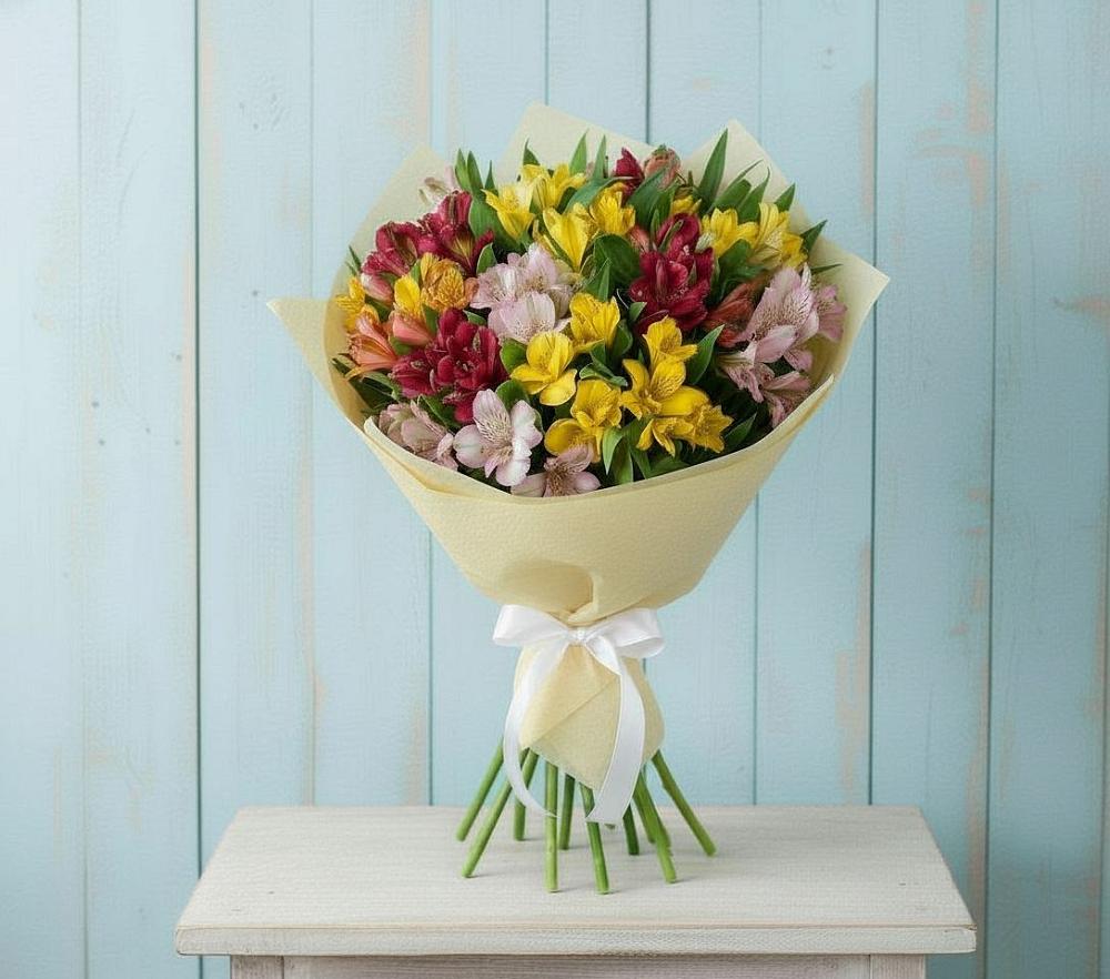 Букет цветов из: Альстромерии в Киевском