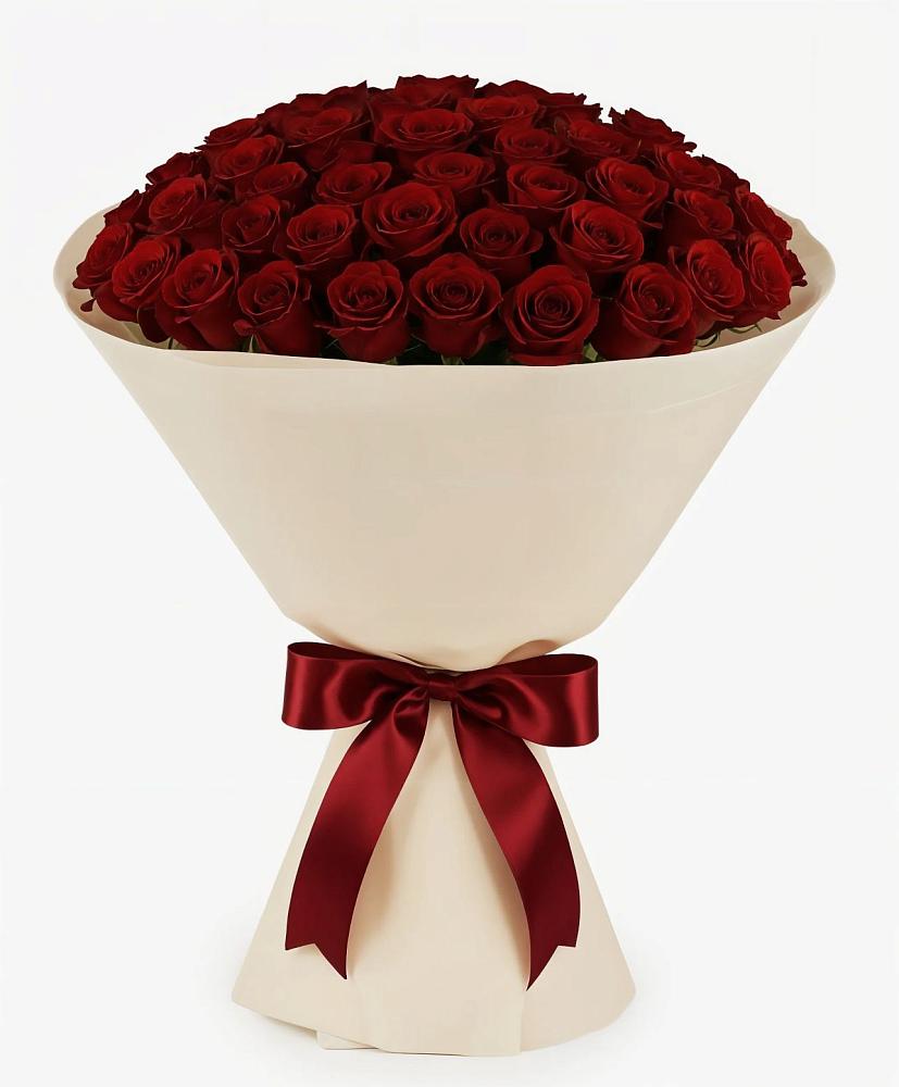 Букет 101 Бордовая роза Блэк Бакарра в Киевском