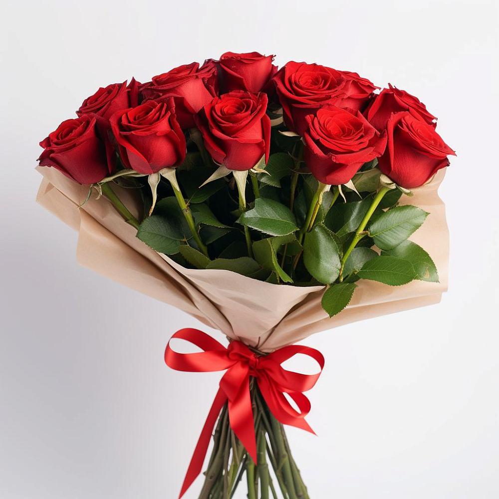 Букет 11 Красных роз Эдлесс Лав в Киевском