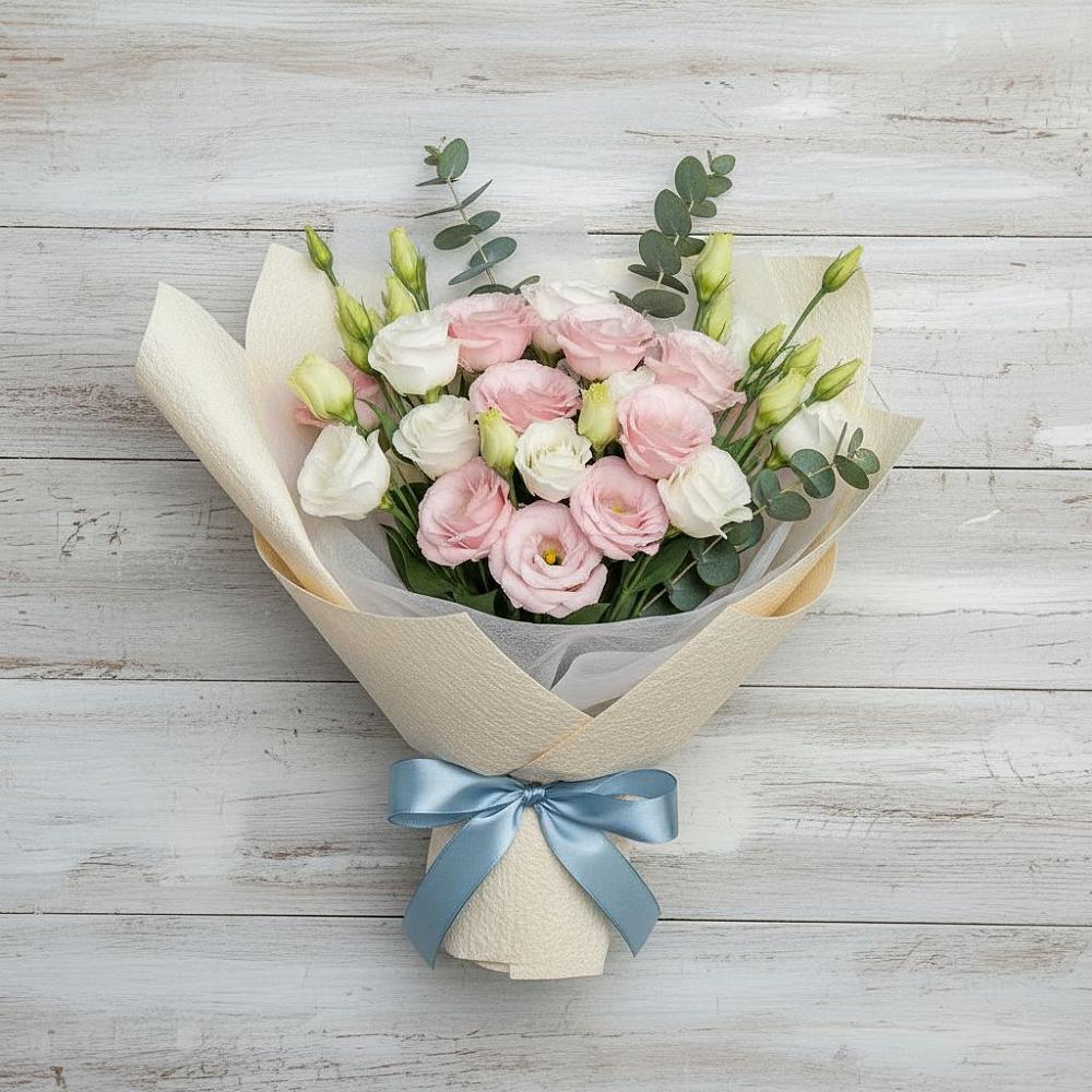 Букет цветов из: Лизиантусы в Киевском